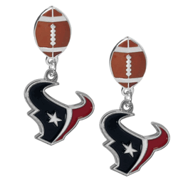 Houston Texans Football Stud Earrings
