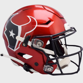 Houston Texans Full Size Authentic SpeedFlex Football Helmet 2022 Alternate On-Field Battle Red