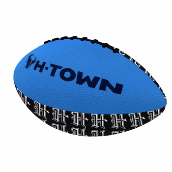 Houston Texans H Town Mini Size Rubber Footballl
