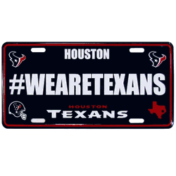 Houston Texans Hashtag License Plate