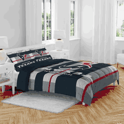 Houston Texans Heather Stripe 3 PC Full/Queen Bed in a Bag