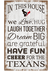 Houston Texans In This House 11x19 Sign