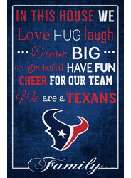 Houston Texans In This House 17x26
