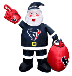 Houston Texans 7 FT Inflatable Santa