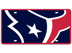 Houston Texans License Plate - Acrylic Mega Style