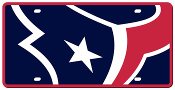 Houston Texans License Plate - Acrylic Mega Style