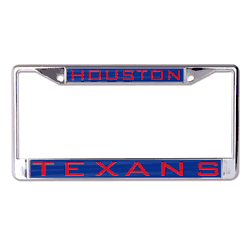 Houston Texans License Plate Frame Inlaid Style