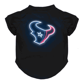 Houston Texans Neon Pet T-Shirt, X-Large