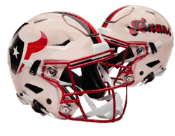 Houston Texans NFL Full Size SPEEDFLEX Authentic Speed Football Helmet RETRO