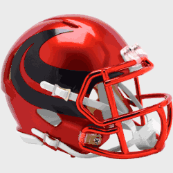 Houston Texans NFL Mini Speed Football Helmet Alternate Alternate Red Chrome