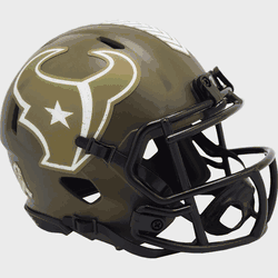 Houston Texans NFL Mini Speed Football Helmet SALUTE TO SERVICE