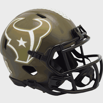 Houston Texans NFL Mini Speed Football Helmet SALUTE TO SERVICE