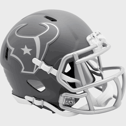 Houston Texans NFL Mini Speed Football Helmet <B>SLATE</B>