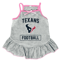Houston Texans Pet Dress Grey Type Large