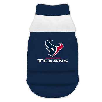 Houston Texans Pet Parka Puff Vest Large