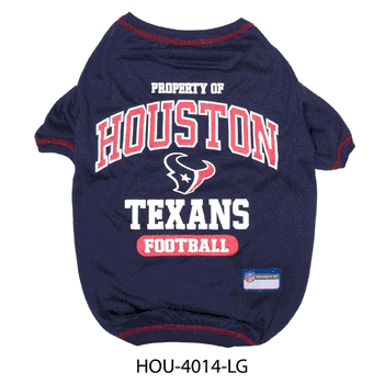 Houston Texans Pet Tee Shirt Large