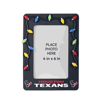 Houston Texans Picture Frame with Holiday Lights