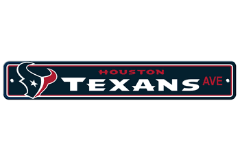 Houston Texans Plastic Street Sign