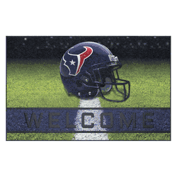 Houston Texans Rubber Door Mat - 18in. x 30in.