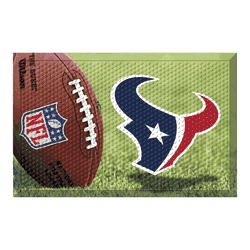 Houston Texans Rubber Scraper Door Mat