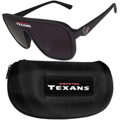 Houston Texans Shield Sunglasses with Case