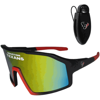 Houston Texans Shield Sunglasses with Visor Clip