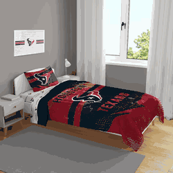 Houston Texans Slanted Stripe 4 PC Twin Bed in a Bag