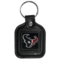 Houston Texans Square Leatherette Key Chain