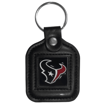 Houston Texans Square Leatherette Key Chain