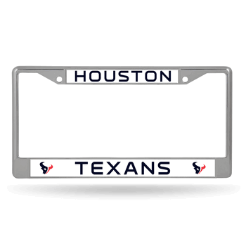 Houston Texans Standard Chrome Frame with Plastic Inserts 12