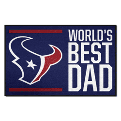 Houston Texans Starter Mat Accent Rug - 19in. x 30in. World's Best Dad Starter Mat
