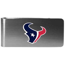 Houston Texans Steel Money Clip, Logo