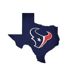 Houston Texans Team Color Logo State Sign