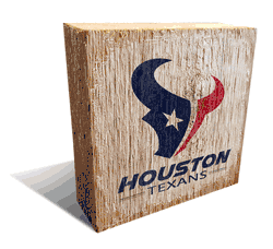 Houston Texans Team Logo Block 6X6