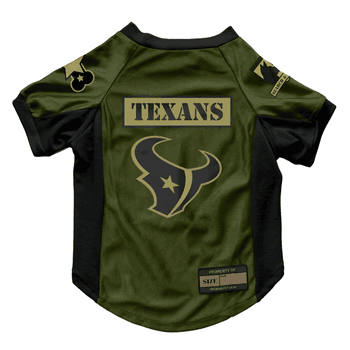 Houston Texans Valor Pet Stretch Jersey - Large