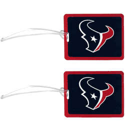 Houston Texans Vinyl Luggage Tag, 2pk