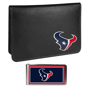 Houston Texans Weekend Bi-fold Wallet & Color Money Clip