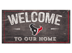 Houston Texans Welcome Distressed 6 x 12