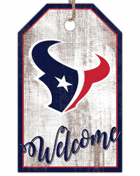 Houston Texans Welcome Team Tag 11x19 Sign