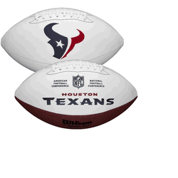 Houston Texans Wilson NFL Live Signature Autograph White Panel Football