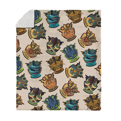 How to Train Your Dragon Dragon Badges Silk Touch Sherpa Throw Blanket 50x60 inches