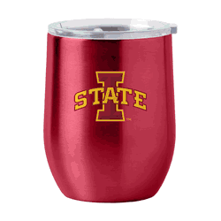 IA State 16oz Gameday Stainless Curved Beverage