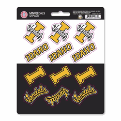 Idaho Vandals 12 Count Mini Decal Sticker Pack