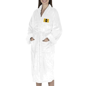 Idaho Vandals NCAA White Out Silk Touch Robe Small/Medium