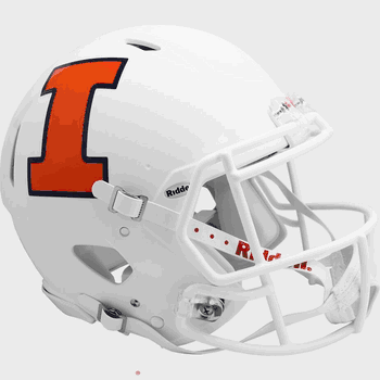 Illinois Fighting Illini  Authentic Speed Full Size Football Helmet Satin