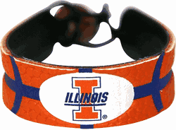 Illinois Fighting Illini Bracelet Classic Basketball Orange