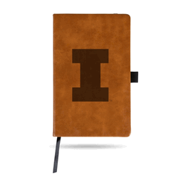 Illinois Fighting Illini Brown Laser Engraved Small Notepad