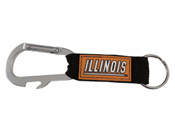 Illinois Fighting Illini Carabiner Keychain