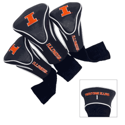 Illinois Fighting Illini Club 3 Piece Contour Headcover Set