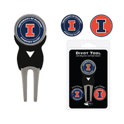 Illinois Fighting Illini Divot Tool and Marker Set